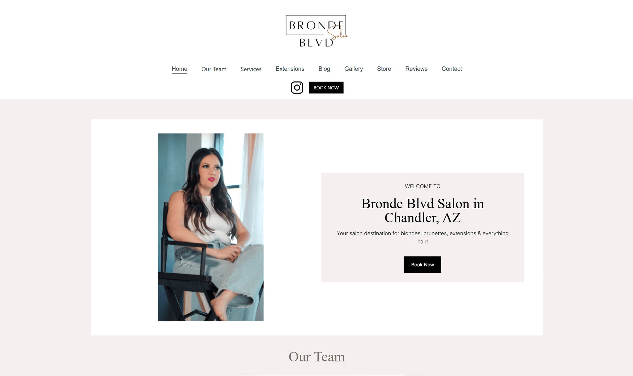 Bronde Blvd Salon Website