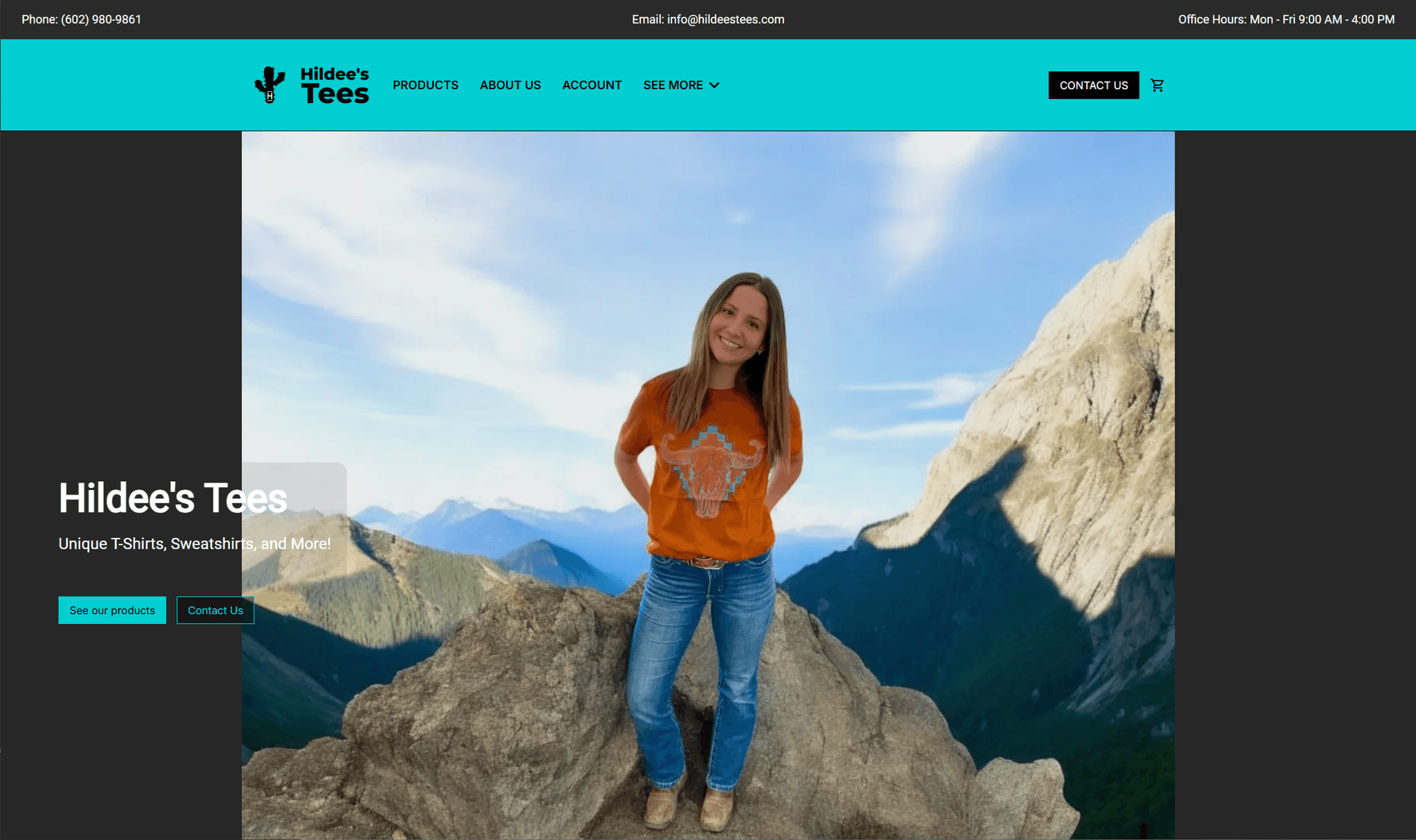 Hildees Tees E-commerce Platform