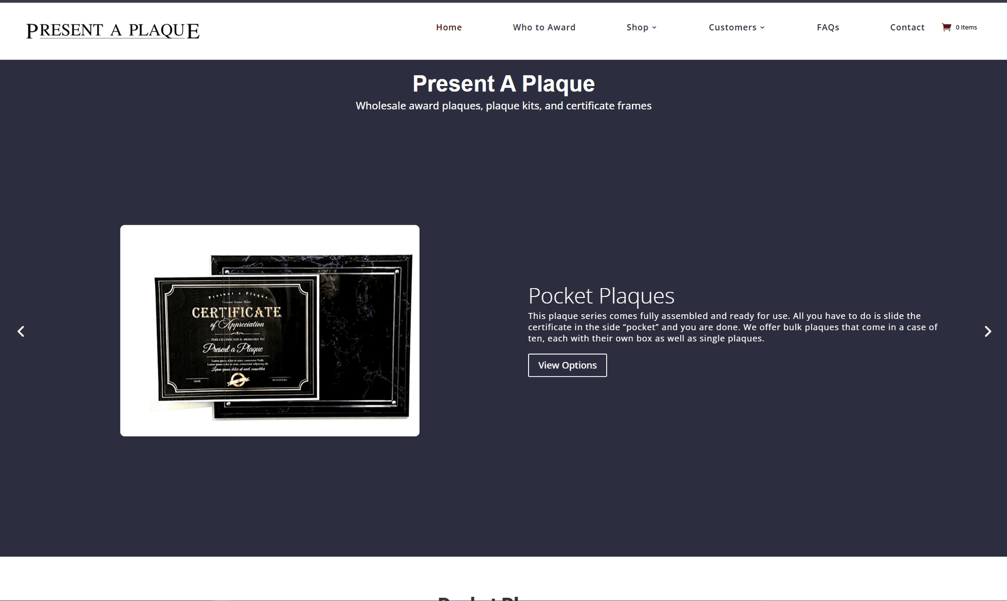 Present A Plaque E-commerce Platform